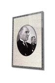 Atatürk Dekoratif ve Modern Cam Tablo 4 Mm Dayanıklı Temperli Cam - 1