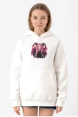 Blackpink Members Art Poster Beyaz Kadın 3ip Kapşonlu Sweatshirt thumbnail 1