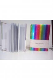 Liz Defter Rainbow Suni Deri 17x24 168 YP Çizgili - 2