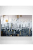 Gold Sun Dekoratif ve Modern Cam Tablo - 1