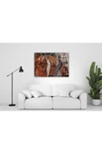 Soyut Desenler Dekoratif ve Modern Cam Tablo 50x70 Cm - 1