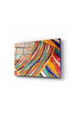 Soyut Desenler Dekoratif ve Modern Cam Tablo 2 50x70 Cm - 1