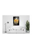 Venedik Maske Dekoratif ve Modern Cam Tablo 50x70 Cm - 1