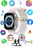 Apple iPhone 11 Pro Uyumlu Akıllı Saat HK8 PROMAX Watch 8 Ultra 49MM AMOLED EKRAN - 1