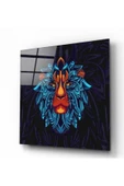Aslan Motif Dekoratif ve Modern Cam Tablo - 1