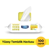 Deep Fresh İz Bırakmaz Yüzey Temizlik Havlusu Limon 100 Yaprak - 1