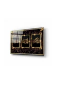 Elif Lam Mim Dekoratif ve Modern Cam Tablo 2 50x70 Cm - 1