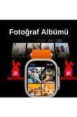 Oppo A52 Uyumlu Akıllı Saat Watch 9 Max+2024 45mm Kordon Hediyeli Amoled Ekran - 3