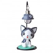 Sevimli Gri Kedi Masa Gece Lambası Işıklı Biblo - 2