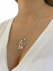 Annelere Özel Bebek İsimli 925 Gümüş Kolye thumbnail 1