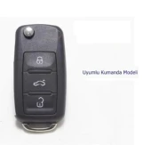 VW Jetta Golf Passat Polo Caddy Tiguan Silikon Anahtar Kılıfı thumbnail 2