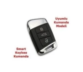 VW Golf 7 7.5 Start Stop 2013-2023 Silikon Anahtar Kılıfı - 3