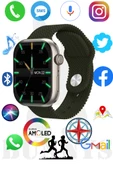 Samsung Galaxy A20 Uyumlu Akıllı Saat Konuşma Özellikli Watch 9 PRO 45MM AMOLED EKRAN - 1