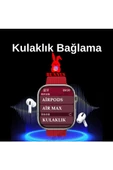 Samsung Galaxy A20 Uyumlu Akıllı Saat ULTRA MAX 2024 Kordon Hediyeli Amoled Ekran - 4