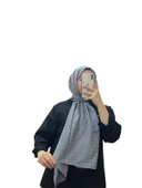 JAKARLI MİDYE DESENLİ ŞAL 1027 - 4