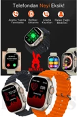 Samsung Galaxy A30 Uyumlu Akıllı Saat Konuşma Özellikli Watch 8 Ultra 49MM AMOLED EKRAN - 5