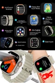Samsung Galaxy A30 Uyumlu Akıllı Saat Konuşma Özellikli Watch 8 Ultra 49MM AMOLED EKRAN - 4