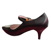 Solmaz GP LK011 Siyah Hakiki Deri Stiletto - 3
