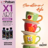 Polisan X1art Vernikli Hobi Boyası 120ml - FUŞYA - 8