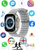 General Mobile GM 20 Uyumlu Akıllı Saat Watch 8 Ultra 49MM Konuşma Özellikli AMOLED EKRAN - 1