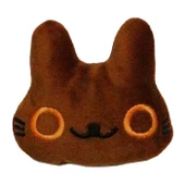 Ewox Caty Çıngıraklı Peluş Kedi Oyuncağı Matatabi Karışık Renklerde 8x8 Cm - 1