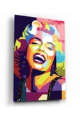 Marilyn Monroe Dekoratif ve Modern Cam Tablo - 1