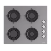 Uğur UAO 6040W0 GCY CSR1 58 cm Gri Cam Ankastre Ocak - 1