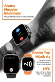 Metal Kordonlu Akıllı Saat Watch 8 Ultra Max Sesli Görüşme İos Android Uyumlu Akıllı Saat Ultra thumbnail 3
