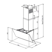 Uğur UAD 6011 GA3D 60 cm Gri Cam Duvar Tipi Ankastre Davlumbaz - 8