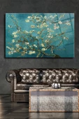 Van Gogh Çiçek Dekoratif ve Modern Cam Tablo,duvar Dekarasyon Ürünleri,ev Dekorasyon, - 1