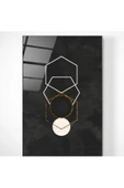 Digi-art Gold & Black Dekoratif ve Modern Cam Tablo 50x70 - 1