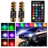 T10 Kumandalı RGB Led Park Ampulü - 1