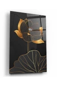 Vav Dekoratif ve Modern Cam Tablo 50x50 Cm - 1
