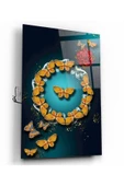 Kelebekler Dekoratif ve Modern Cam Tablo - 1