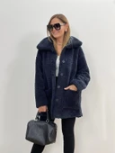 Peluş Rahat Kışlık Kadın Ceket - 1