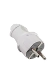 Orel Topraklı Erkek Fiş Beyaz 220 Volt - 1