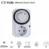 CATA CT-9180 Mekanik Zaman Ayarlı Priz Zaman Ayarlı Priz Mekanik Zaman Saati KARGO BEDAVA - 3