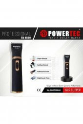 Powertec TR-4500-2 Saç Sakal Makinesi Kablosuz Sessiz Motor Şarjlı Profesyonel Saç & Sakal Ense  Kesme Traş Makinesi - 3