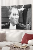 Atatürk | Atatürk Temalı Dekoratif ve Modern Cam Tablo | 50x70 Cm - 1