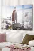 Türk Bayrağı Ve Atatürk Temalı | Bayrak Temalı Dekoratif ve Modern Cam Tablo | 50x70 Cm - 1
