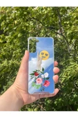 Samsung S21 Plus Uyumlu Aynalı Çiçekli El Desenli Darbe Kamera Korumalı Silikon Telefon Kılıfı - 1