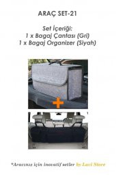 Araba Koltuk Arkası Bagaj Organizer + Oto Eşya Düzenleyici Çanta Araç Set-21 - 2