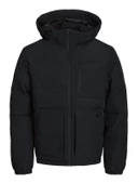JACK JONES Erkek Rüzgar Geçirmez Kapüşonlu Mont 12258416 - 5