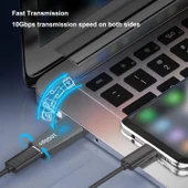 Pmr Type-C To Usb 3.0 Gen 2 10 GBPS Veri Aktarımı Şarj Ses - 5