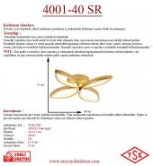 Eray Aydınlatma 4001-40 Sarı Led Avize - 4