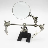 Çok Fonksiyonlu Çift Kollu Ayarlanabilir Tamir Büyüteç Seti - 1