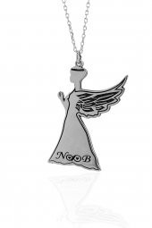 Harfli Peri 925 Gümüş Kolye thumbnail 1