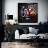 Kaplan Dekoratif ve Modern Cam Tablo - 1