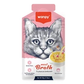 Wanpy Ton Balıklı ve Karidesli Tahılsız Kedi Çorbası 50 Gr - 1