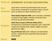 Nurxos 9889 Dewberry Böğürtlen Hediyelik Kutulu 3'lü Set Vücut Spreyi & Losyon & Duş Jeli - 5